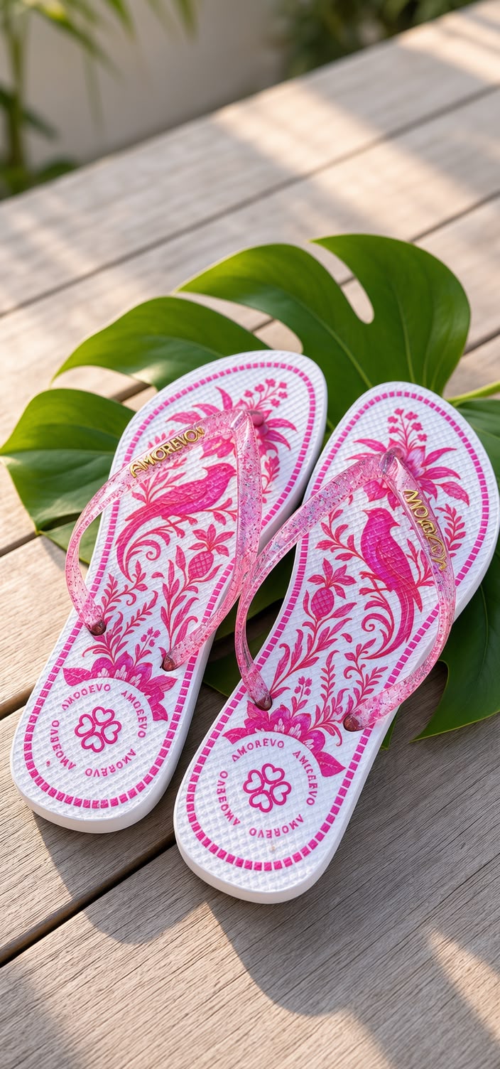 Chinelo Feminino Amorêvo Tropical Feminino
