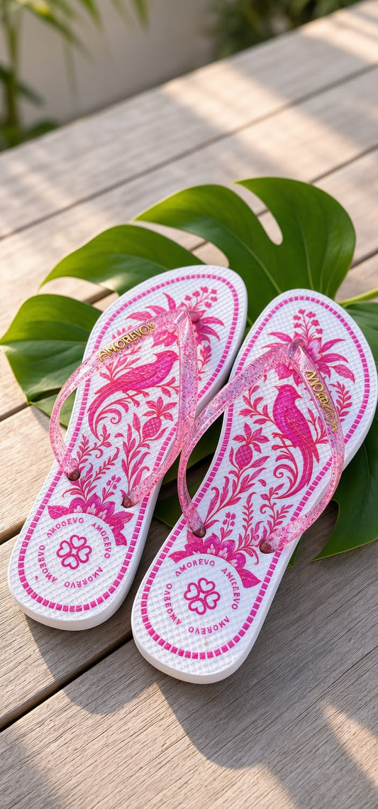 Chinelo Feminino Amorêvo Tropical Feminino