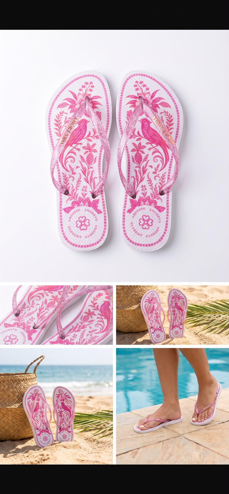 Chinelo Feminino Amorêvo Tropical Feminino