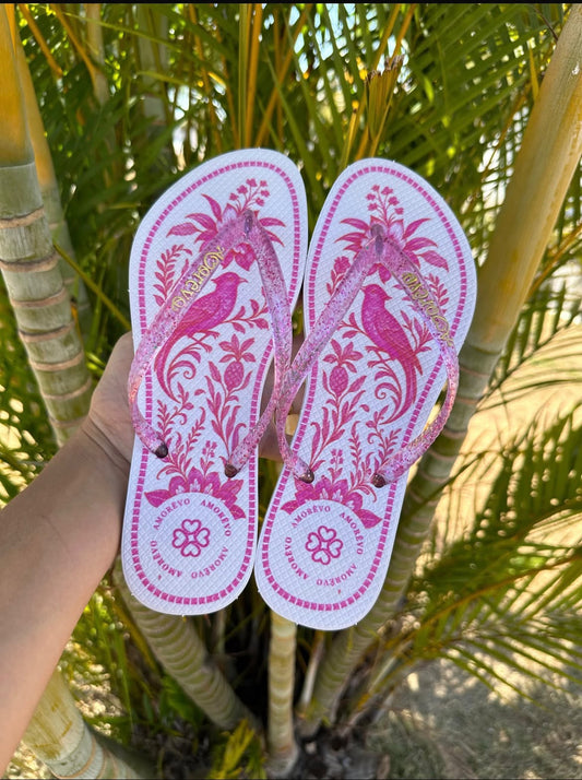 Chinelo Feminino Amorêvo Tropical Feminino